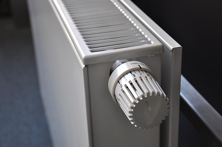 A flat water radiator for a central heating system